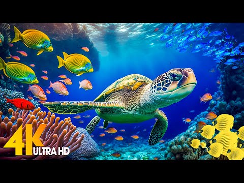 [NEW] 11HRS Stunning 4K Underwater Wonders + Relaxing Music | Coral Reefs & Colorful Sea Life