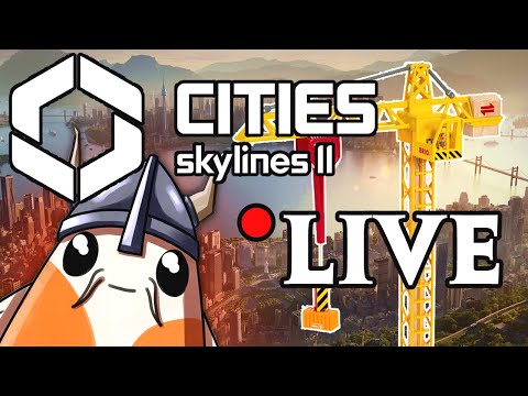 Playing CITIES: SKYLINES 2 while 50 METERS above a CITY