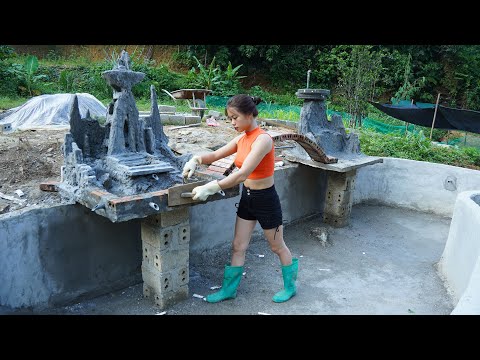Build a waterfall, build a fish pond p12 – 3 years living in the forest