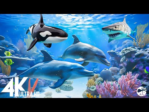 Aquarium 4K VIDEO (ULTRA HD) – Beautiful Coral Reef Fish – Sleep Relaxing Meditation Music