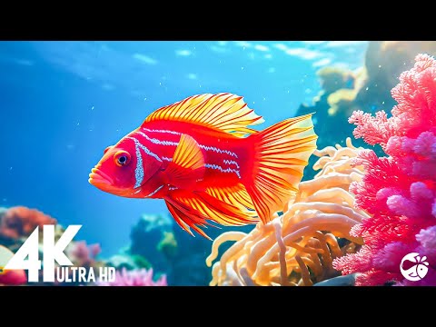 Aquarium 4K VIDEO ULTRA HD – Beautiful Coral Reef Aquarium Collection – Marine Life, Sea Animals